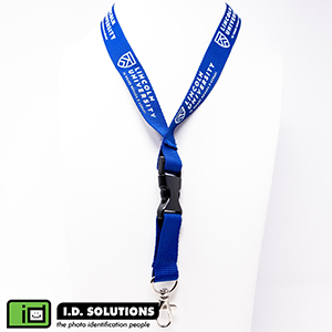 Lincoln 20mm Screen Printed QR & BA Lanyard Hang